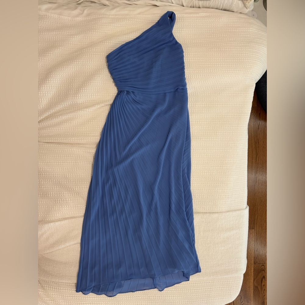 Ever New Blue Pleated Dress